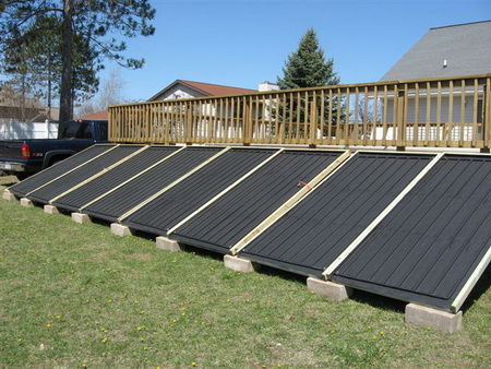 pool solar panels installation